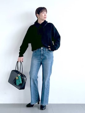 「アイテム（ハンドバッグ）」を使った、あべさん（レディース・159cm・40代）の秋コーディネート