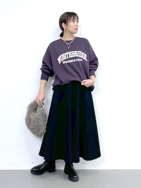 「アイテム（スウェット）」を使った、あべさん（レディース・159cm・40代）の夏コーディネート