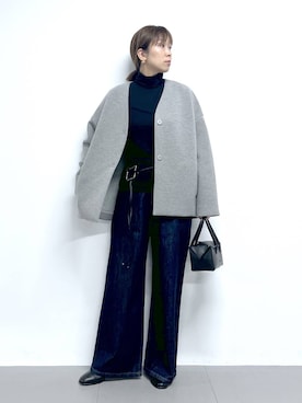 「アイテム（ピアス（両耳用））」を使った、あべさん（レディース・159cm・40代）の秋コーディネート