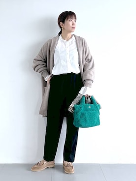 「アイテム（その他小物）」を使った、あべさん（レディース・159cm）の秋コーディネート