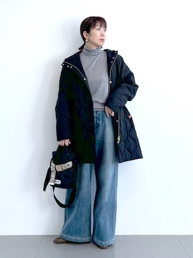 「アイテム（ブルゾン）」を使った、あべさん（レディース・159cm・40代）の秋コーディネート