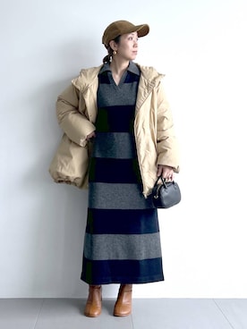 「アイテム（その他小物）」を使った、あべさん（レディース・159cm）の秋コーディネート