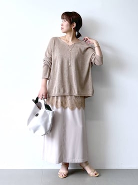 あべさん（レディース・159cm）の春コーディネート