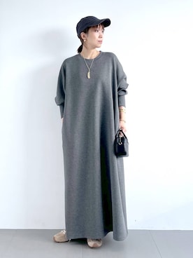 「アイテム（ピアス（両耳用））」を使った、あべさん（レディース・159cm・40代）の秋コーディネート