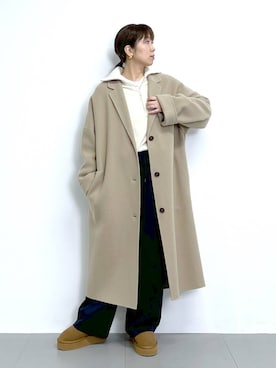 「アイテム（ジャケット/アウター）」を使った、あべさん（レディース・159cm・40代）の秋コーディネート