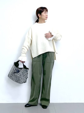 あべさん（レディース・159cm）の冬コーディネート