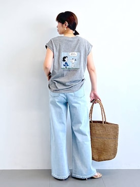 「アイテム（財布/小物）」を使った、あべさん（レディース・159cm）の春コーディネート