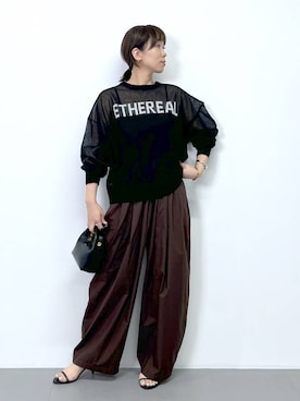 「アイテム（スリッポン）」を使った、あべさん（レディース・159cm・40代）の夏コーディネート