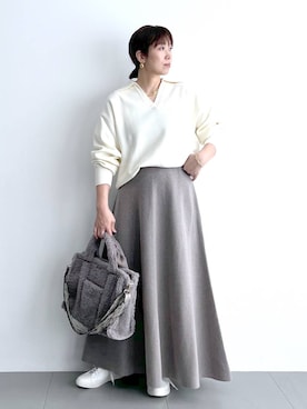 「アイテム（その他小物）」を使った、あべさん（レディース・159cm）の秋コーディネート
