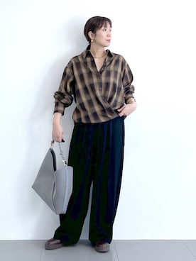 「アイテム（その他小物）」を使った、あべさん（レディース・159cm）の冬コーディネート