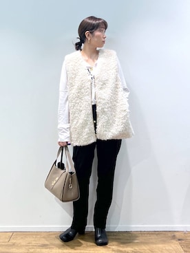 あべさん（レディース・159cm）の秋コーディネート