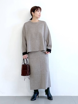 「アイテム（その他小物）」を使った、あべさん（レディース・159cm）の冬コーディネート