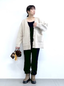 「アイテム（その他小物）」を使った、あべさん（レディース・159cm）の秋コーディネート