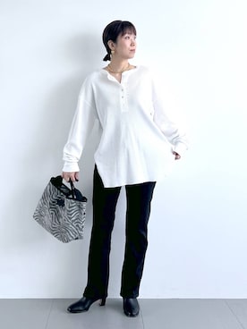 「アイテム（その他小物）」を使った、あべさん（レディース・159cm）の秋コーディネート