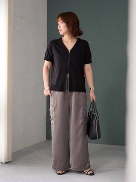 「BARNYARDSTORM（バンヤードストーム）のアイテム（ジャケット/アウター）」を使った、あべさん（レディース・159cm）の春コーディネート