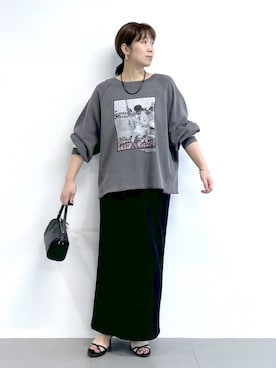 「ピアス」｜あべさん（レディース・159cm）の秋コーディネート