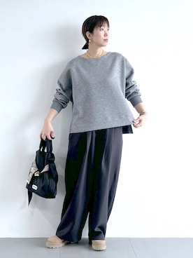 「アイテム（その他小物）」を使った、あべさん（レディース・159cm）の冬コーディネート