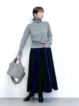 「アイテム（トートバッグ）」を使った、あべさん（レディース・159cm・40代）の秋コーディネート