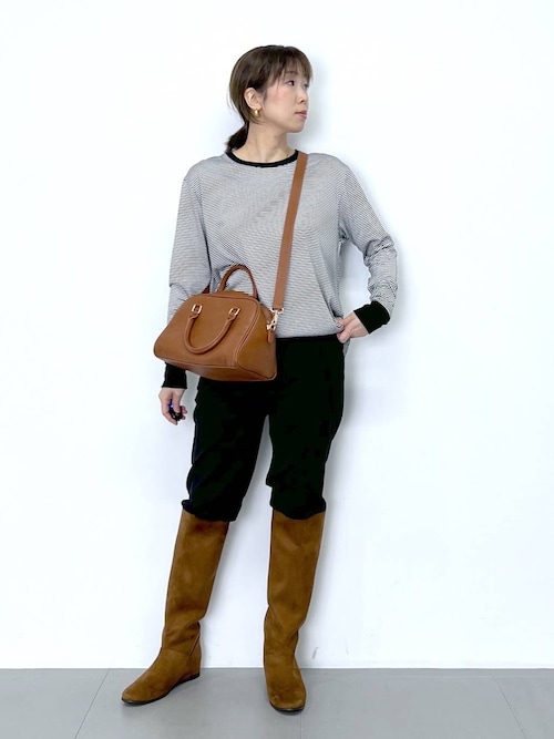 セール】Mazell / インヒールワイドシャフトロングブーツ（ブーツ