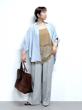 「アイテム（バングル/リストバンド、その他）」を使った、あべさん（レディース・159cm）の春コーディネート