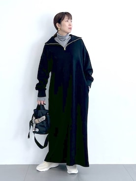 「アイテム（その他小物）」を使った、あべさん（レディース・159cm）の秋コーディネート