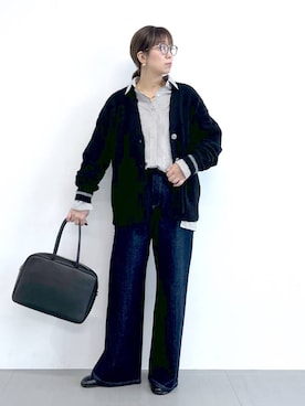 「アイテム（ピアス（両耳用））」を使った、あべさん（レディース・159cm・40代）の秋コーディネート