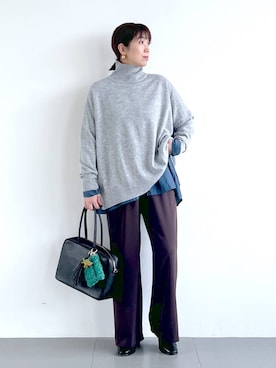 「アイテム（財布/小物）」を使った、あべさん（レディース・159cm・40代）の秋コーディネート