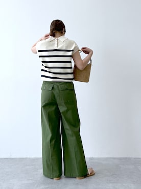 「saloon（サルーン）のアイテム（トップス）」を使った、あべさん（レディース・159cm）の春コーディネート