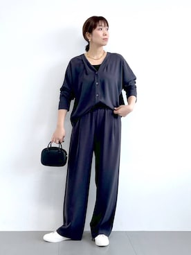 「アイテム（トップス）」を使った、あべさん（レディース・159cm・40代）の秋コーディネート