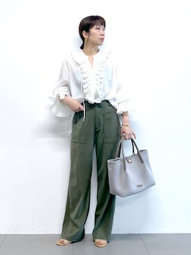 あべさん（レディース・159cm）の冬コーディネート