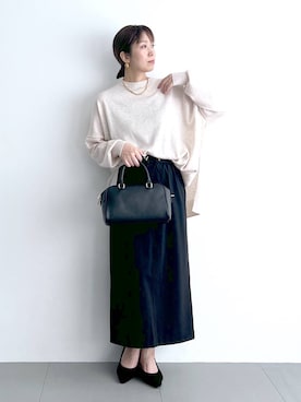 「アイテム（その他小物）」を使った、あべさん（レディース・159cm）の秋コーディネート