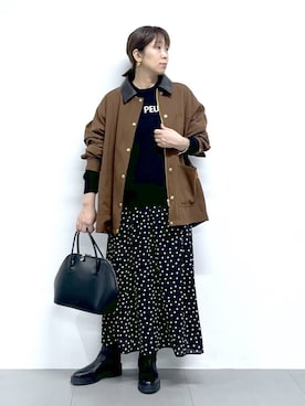 「アイテム（その他小物）」を使った、あべさん（レディース・159cm）の冬コーディネート