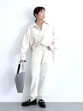 あべさん（レディース・159cm）の冬コーディネート