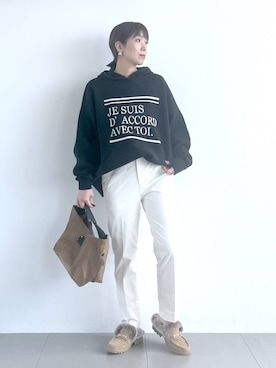 「アイテム（ピアス（両耳用））」を使った、あべさん（レディース・159cm・40代）の秋コーディネート