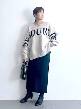 「アイテム（その他小物）」を使った、あべさん（レディース・159cm）の冬コーディネート