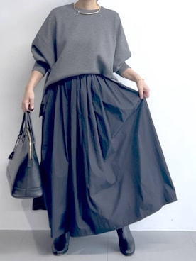 「アイテム（ピアス（両耳用））」を使った、あべさん（レディース・159cm・40代）の秋コーディネート