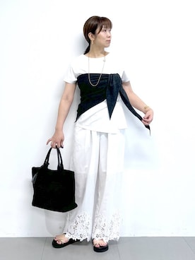 あべさん(レディース・159cm)の夏コーディネート