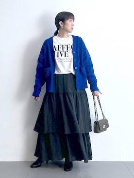 「アイテム（その他小物）」を使った、あべさん（レディース・159cm）の冬コーディネート