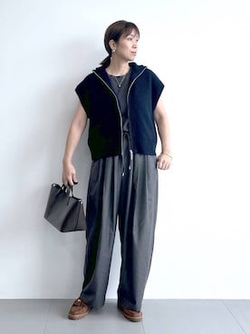 「アイテム（トップス）」を使った、あべさん（レディース・159cm・40代）の夏コーディネート