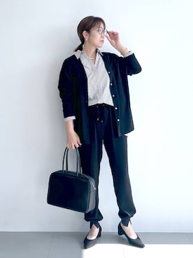 「アイテム（ピアス（両耳用））」を使った、あべさん（レディース・159cm）の秋コーディネート