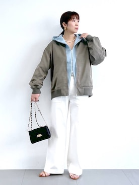 あべさん（レディース・159cm）の冬コーディネート