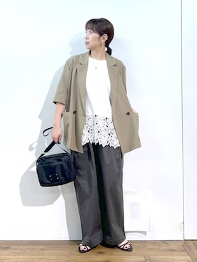 あべさん（レディース・159cm）の夏コーディネート