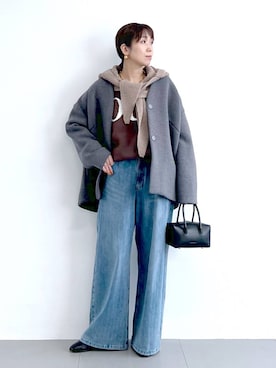 「アイテム（その他小物）」を使った、あべさん（レディース・159cm）の冬コーディネート