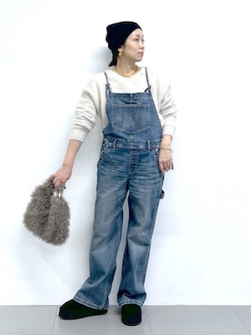 「アイテム（その他小物）」を使った、あべさん（レディース・159cm）の秋コーディネート