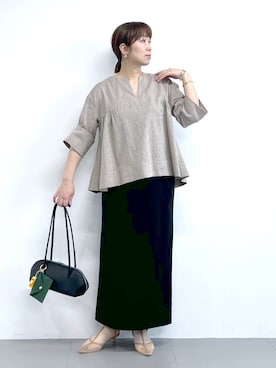 あべさん（レディース・159cm）の冬コーディネート