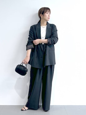 「アイテム（ジャケット/アウター）」を使った、あべさん（レディース・159cm・40代）の秋コーディネート