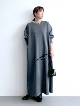 「アイテム（アクセサリー）」を使った、あべさん（レディース・159cm・40代）の秋コーディネート