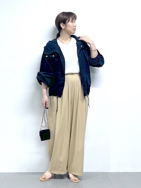 「アイテム（バングル/リストバンド、その他）」を使った、あべさん（レディース・159cm）の春コーディネート