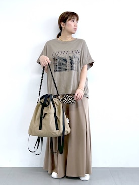 「アイテム（ピアス（両耳用））」を使った、あべさん（レディース・159cm・40代）の夏コーディネート