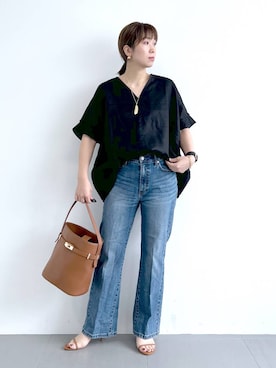 「アイテム（ピアス（両耳用））」を使った、あべさん（レディース・159cm・40代）の夏コーディネート